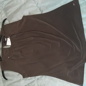 Tommy Hilfiger women brown stylish top size small new w tags